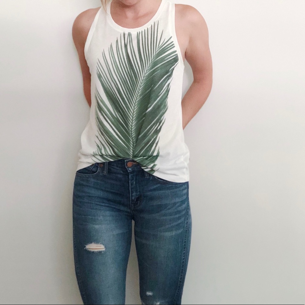 J. Crew Palm Leaf Collector Tee